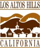 Los Altos Hills California official logo with stylized buildings and trees.